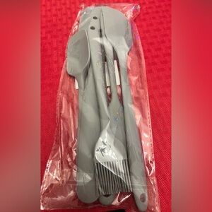 Gray Silicone Kitchen Utensil 6 PC Set